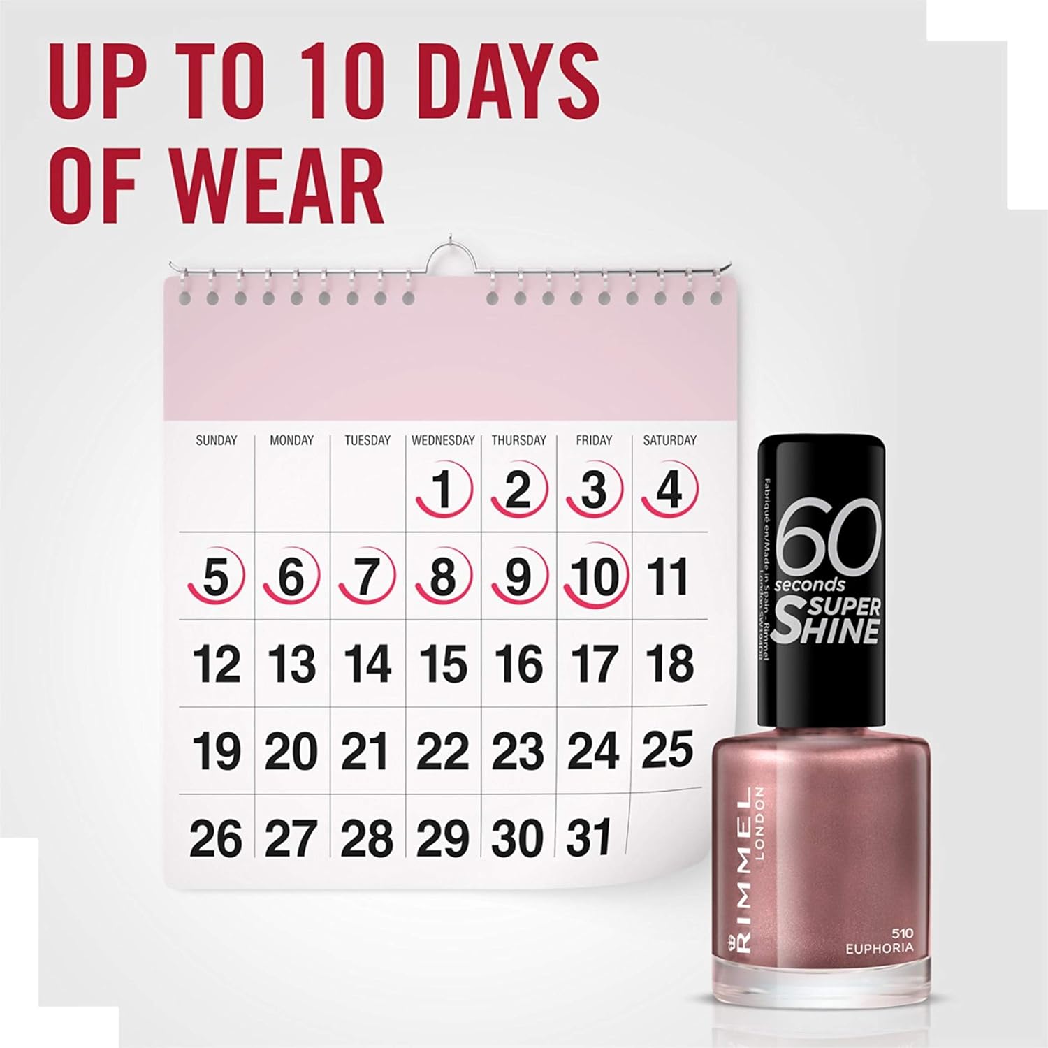 RIMMEL 60 SECONDS SUPER SHINE NAIL LACQUER 510 EUPHORIA