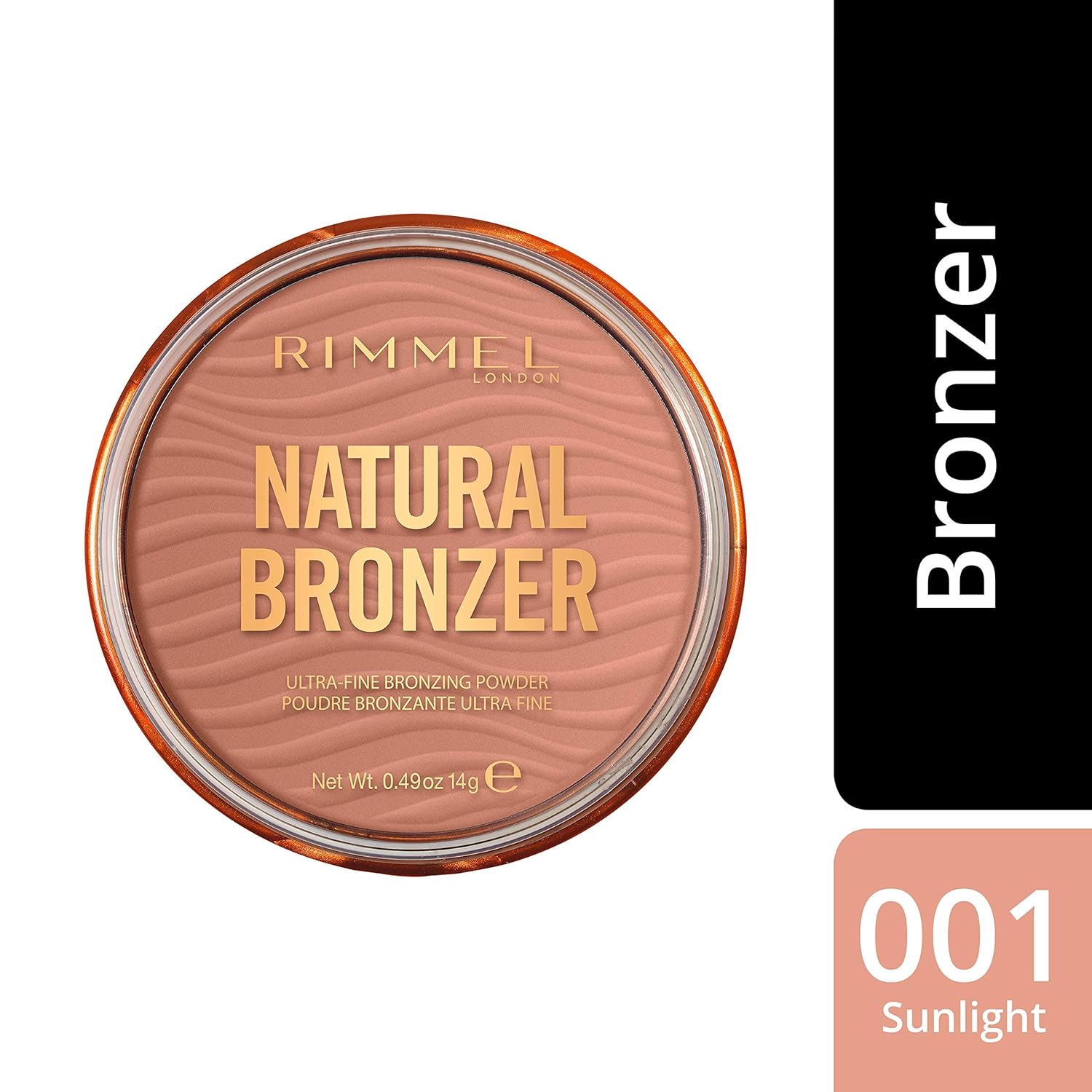 Rimmel London Natural Bronzer, 001 Sunlight, 14g