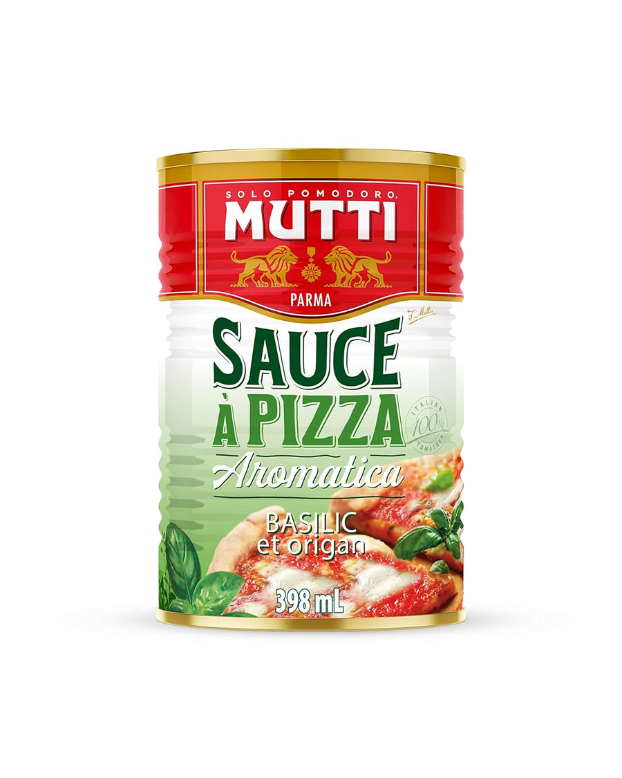 Mutti Pizza Sauce with Basil & Oregano, 14 oz. | 1 Pack | Italy’s #1 Brand of Tomatoes | Fresh Taste for Cooking | Canned Sauce | Vegan Friendly & Gluten Free | No Additives or Preservatives