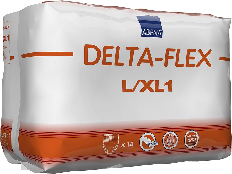 Abena Delta-Flex Protective Underwear, Level 1, Large/X-Large, (Pack of 14)