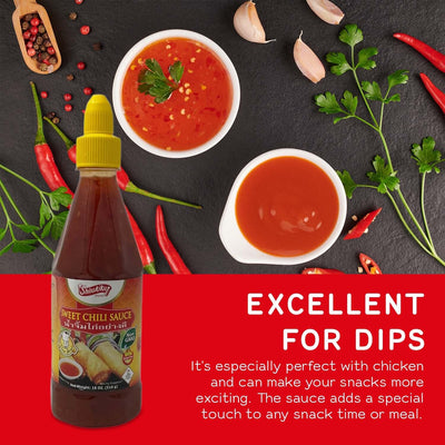 Shirakiku Sweet Chili Sauce - Non GMO Thai Sweet & Spicy Flavor Chili Sauce - Squeeze Bottle Sauce with Twist Cap - Ideal for Dipping, Marinades, BBQ, and Salad Dressings - 18 oz (Pack of 1)