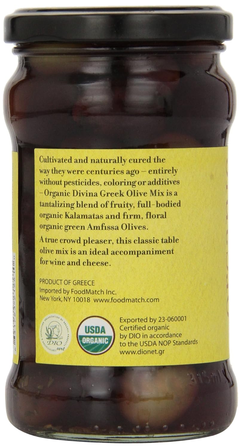 Divina Organic Greek Olive Mix, 6.35 oz