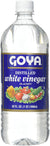 Goya White Vinegar - Distilled, 32 Ounce
