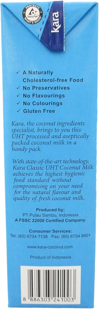 Kara Coconut Milk Unsweetened, 33.8 Oz