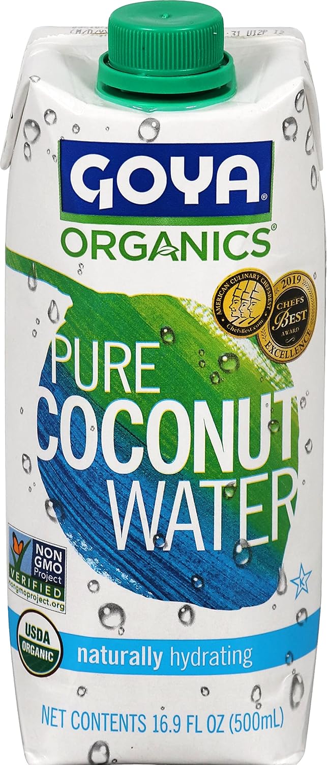 Goya Organic 100% Pure Coconut Water, 16.9 Fl oz