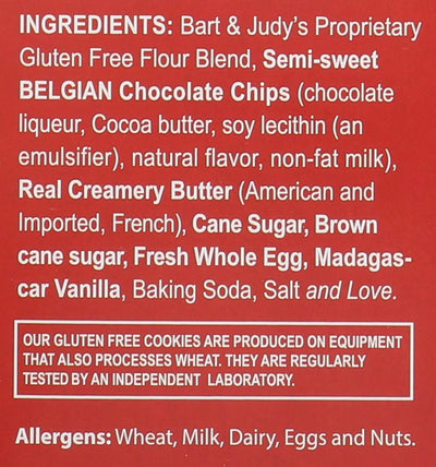 Bart's Bakery Gluten Free The Best Chocolate Chip Cookies in the World, Extra Chocolate Chip, 12 ounce