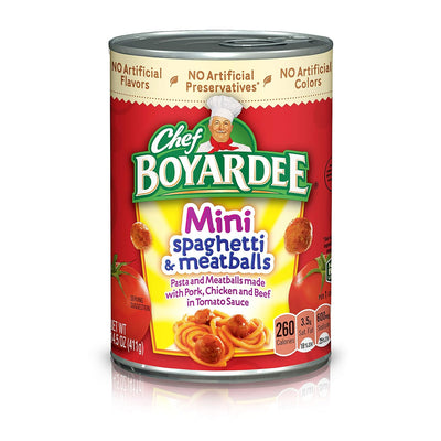 Chef Boyardee Mini Spaghetti and Meatballs, 14.5 oz