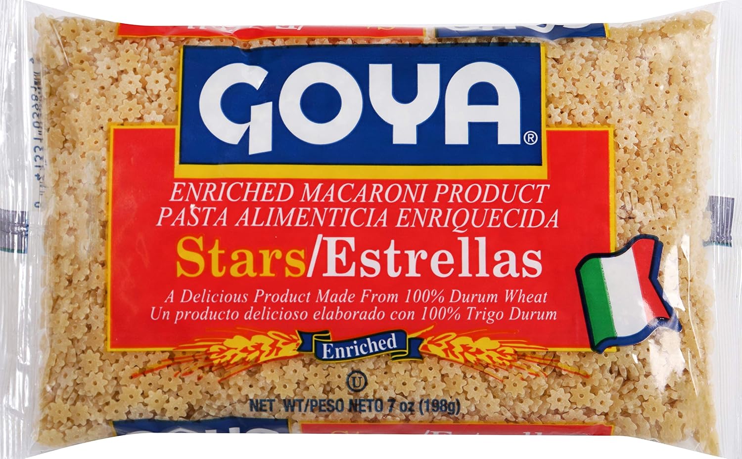 Goya Stars Enriched Macaroni Pasta, 7 Ounce