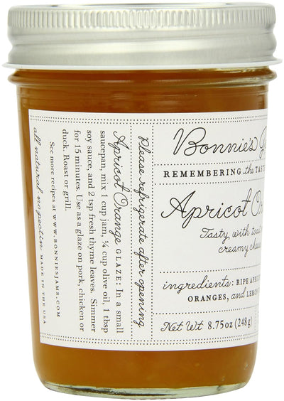 Bonnie's Jams, Apricot Orange, 8.75 Ounce