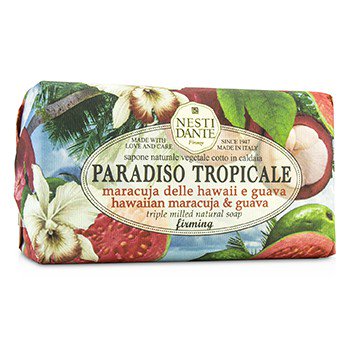 Saponeria Nesti Firenze:"Maracuja Delle Hawaii e Guava" Triple Milled Perfumed Natural Soap,"Paradiso Tropicale" Line 8.8 Ounces (250g)