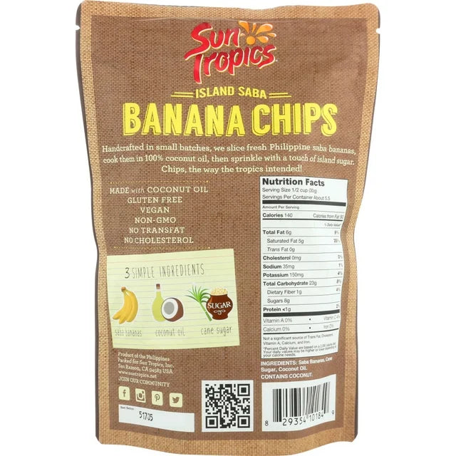 Sun Tropics Sun Tropics Banana Chips, 6 oz