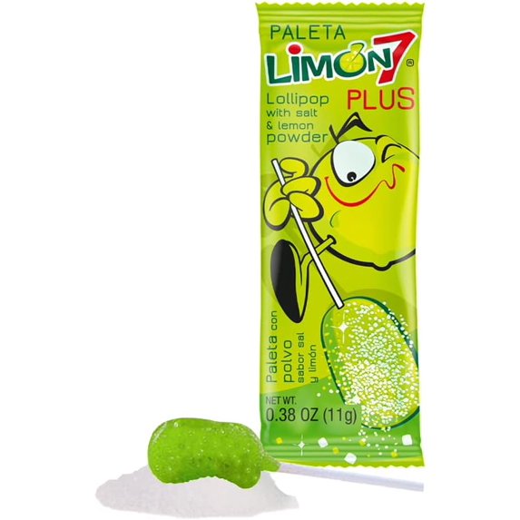 Anahuac 7 Plus Paleta Limon Lollipops, 30 Count Bag