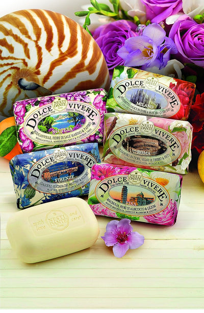 Nesti Dante Dolce Vivere Milano Lily Of The Valley, Willow Tree & Oak Musk Fine Natural Soap Bar, 250 g