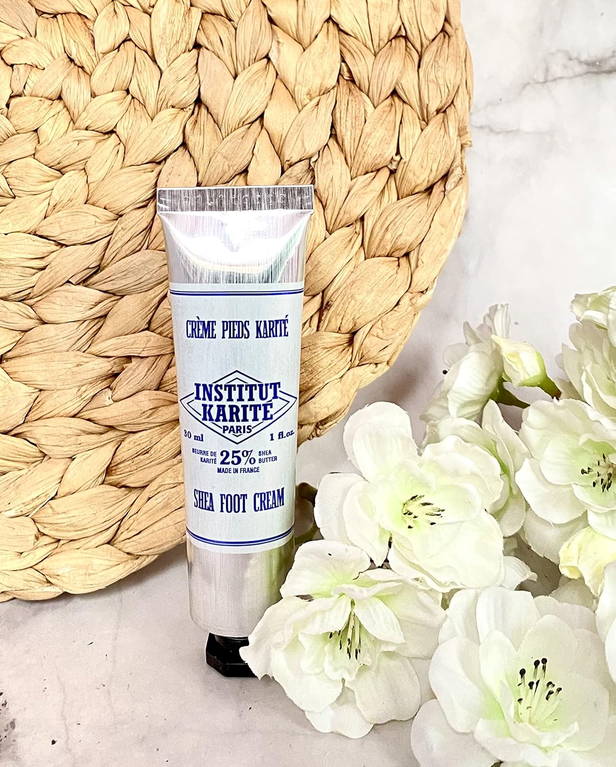 Shea Foot Cream 30 mL Milk | Foot Cream Tube in Box 25% Shea Foot Cream | Made in France Hand & Body Cream Milk Fragrance