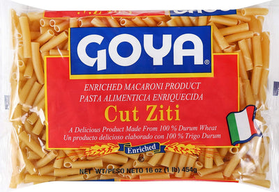 Goya Foods Cut Ziti Pasta, 16-Ounce