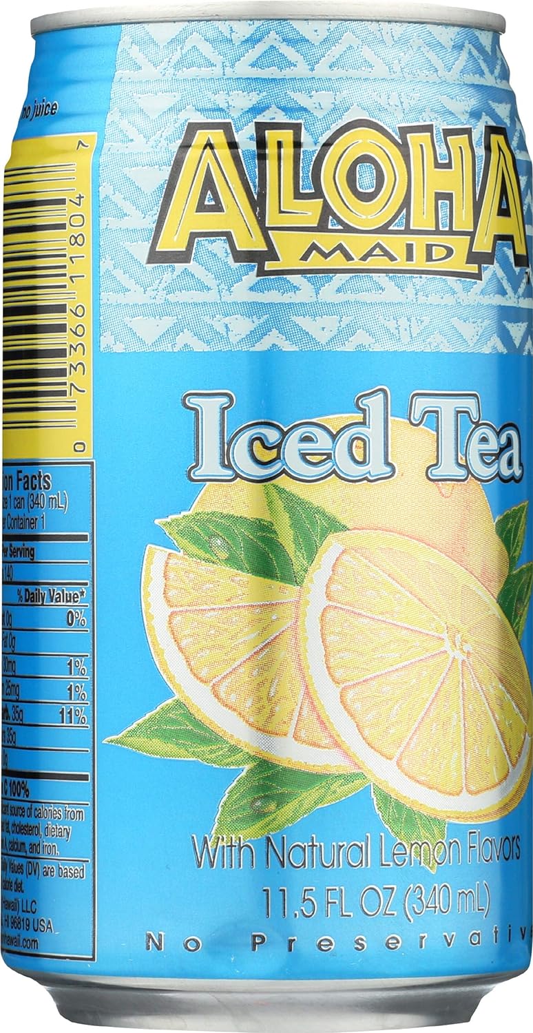 ALOHA MAID Iced Tea With Lemon, 11.5 FZ