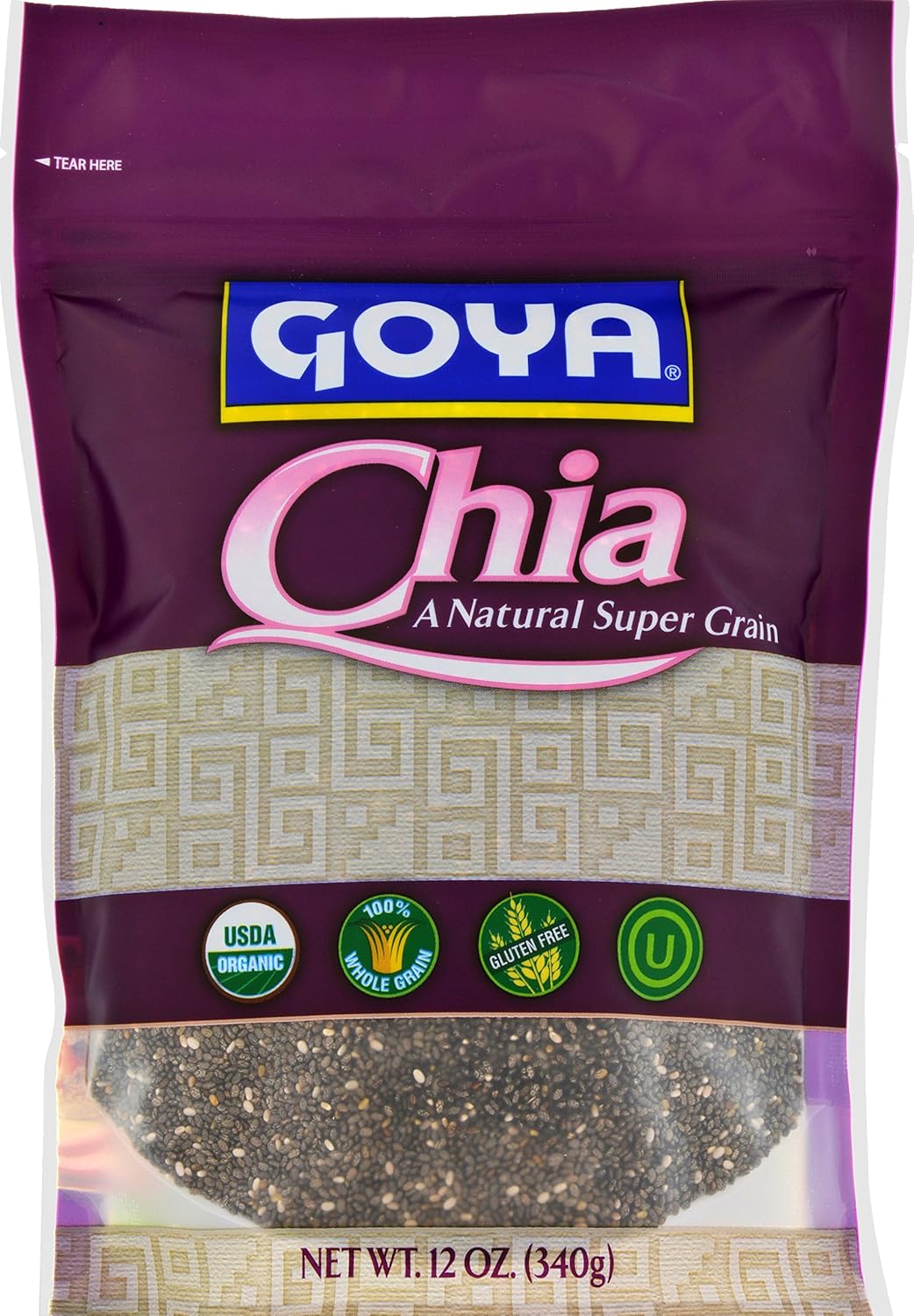 Goya Foods Organic Chia Seeds, 12 Oz
