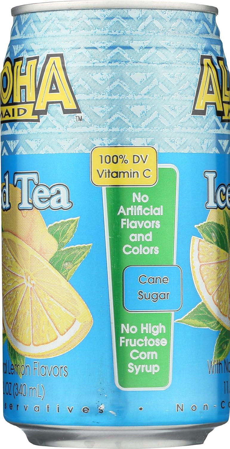 ALOHA MAID Iced Tea With Lemon, 11.5 FZ