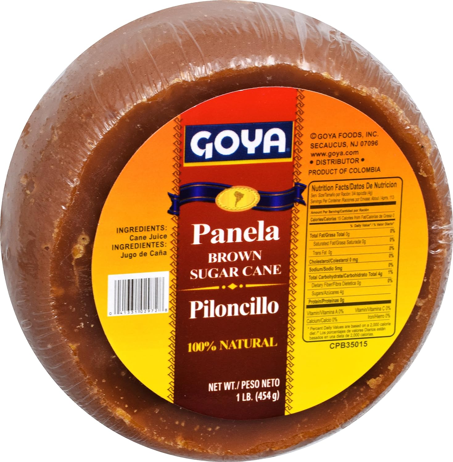 Goya Foods Panela Brown Sugar Cane, 16 Ounce