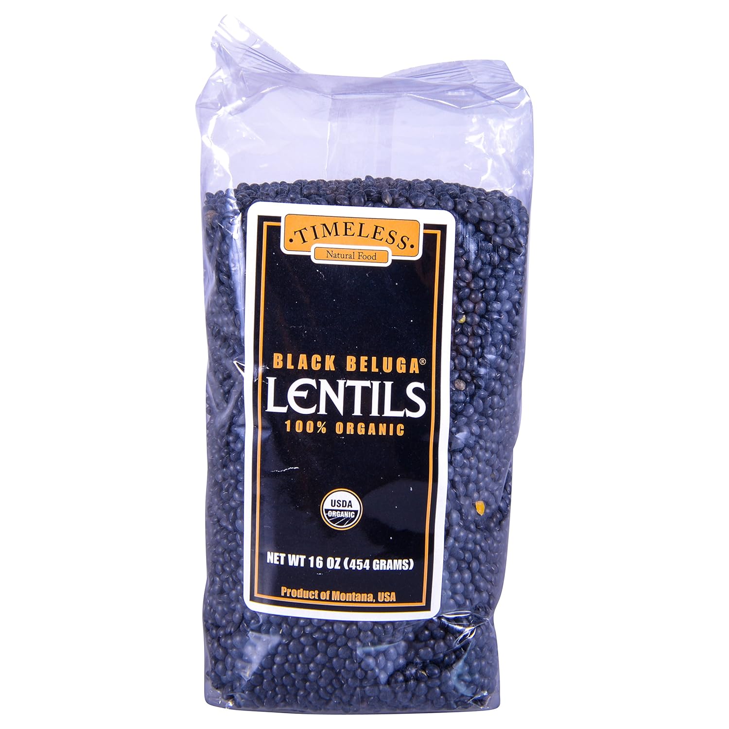 TIMELESS Organic Black Beluga Lentils, 16 OZ