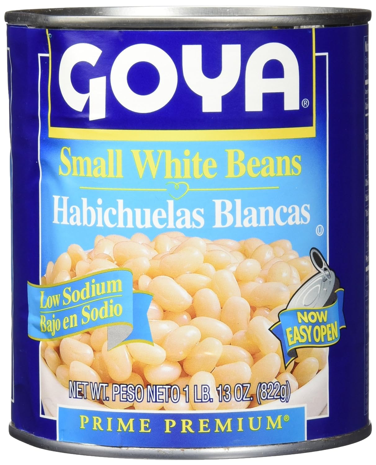 Goya Small White Beans, Low Sodium, 29 Ounce (822 grams)