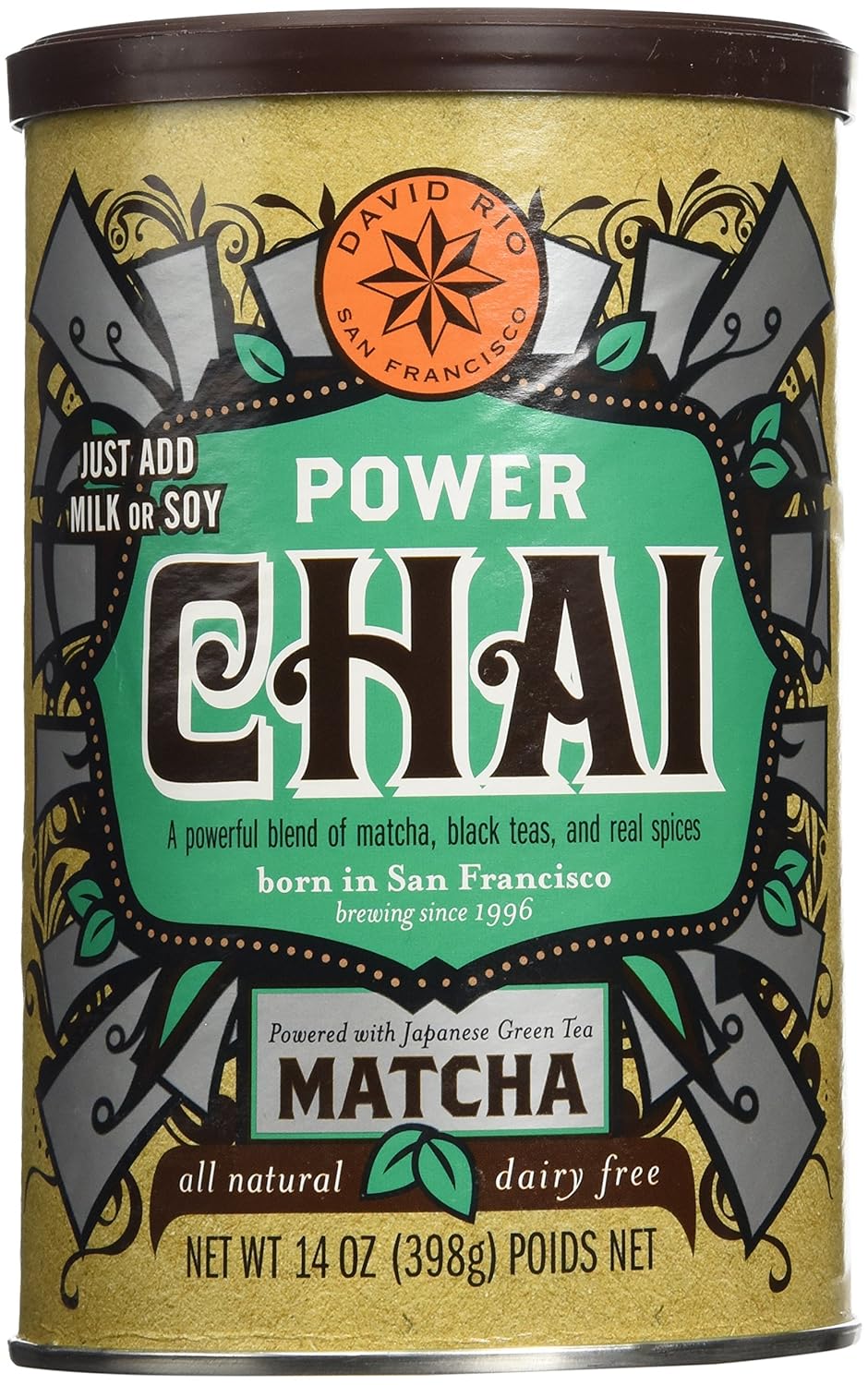 canisters of POWER Chai, 14oz.