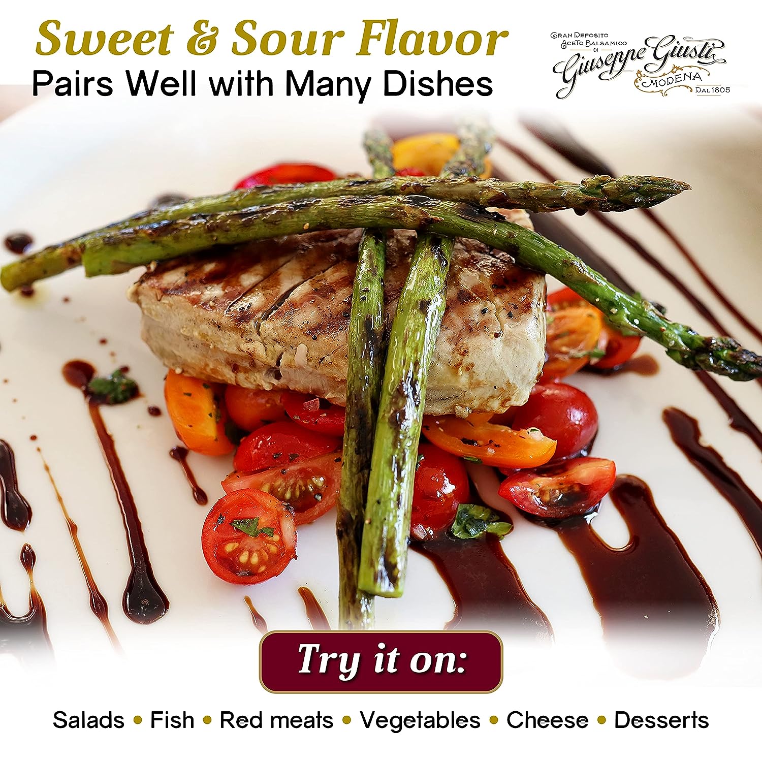 Giuseppe Giusti Crema Raspberry Balsamic Glaze of Modena - 150 ml - Pack of 1