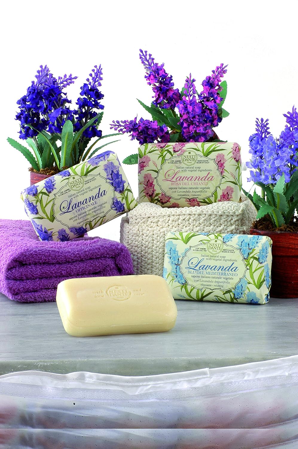 Nesti Dante Lavanda Natural Soap, Officinale, Regenerating, 5.29 Ounce