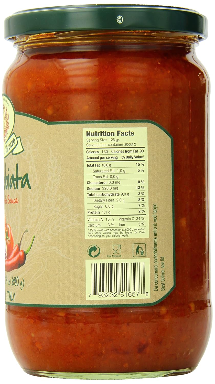 Rustichella D' Abruzzo Family Size Arrabbiata Sauce, 24 Fluid Ounce