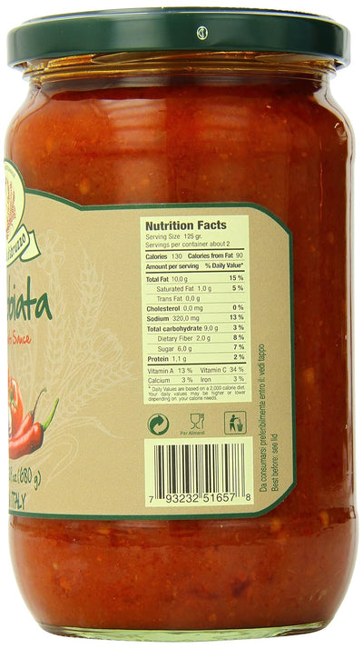 Rustichella D' Abruzzo Family Size Arrabbiata Sauce, 24 Fluid Ounce