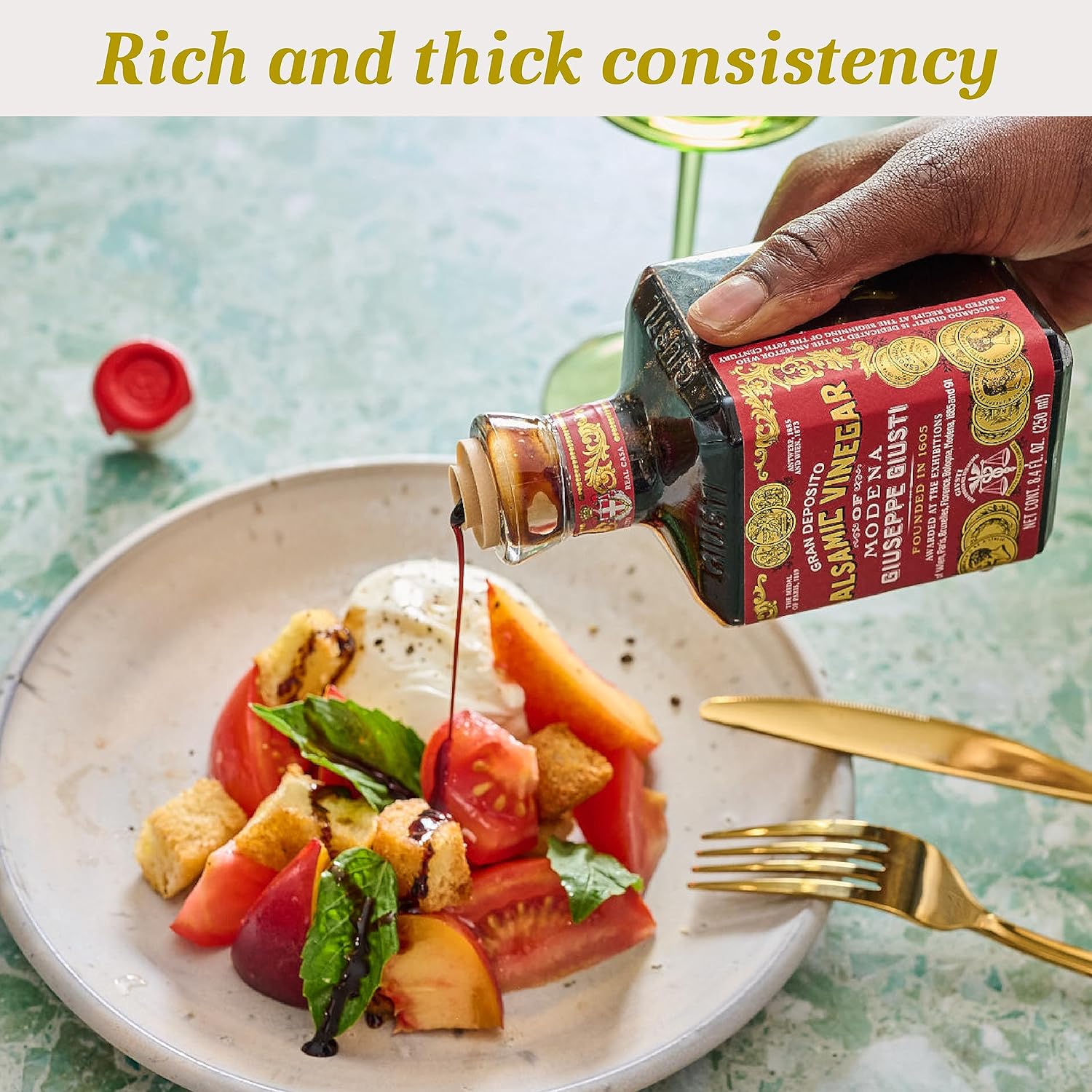 Giuseppe Giusti - Gran Deposito Aceto Balsamico Di Giuseppe Giusti Moderna - Italian Balsamic Wine Vinegar 8.45 fl.oz. (250ml) - Pack of 1