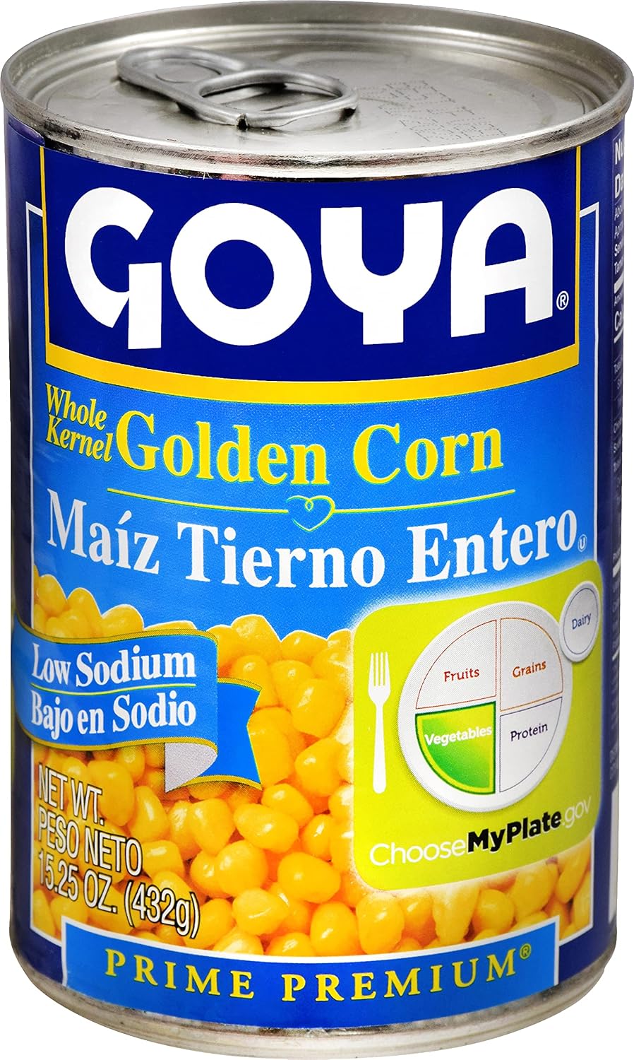 Goya Foods Low Sodium Whole Kernel Golden Corn, 15.25 Ounce
