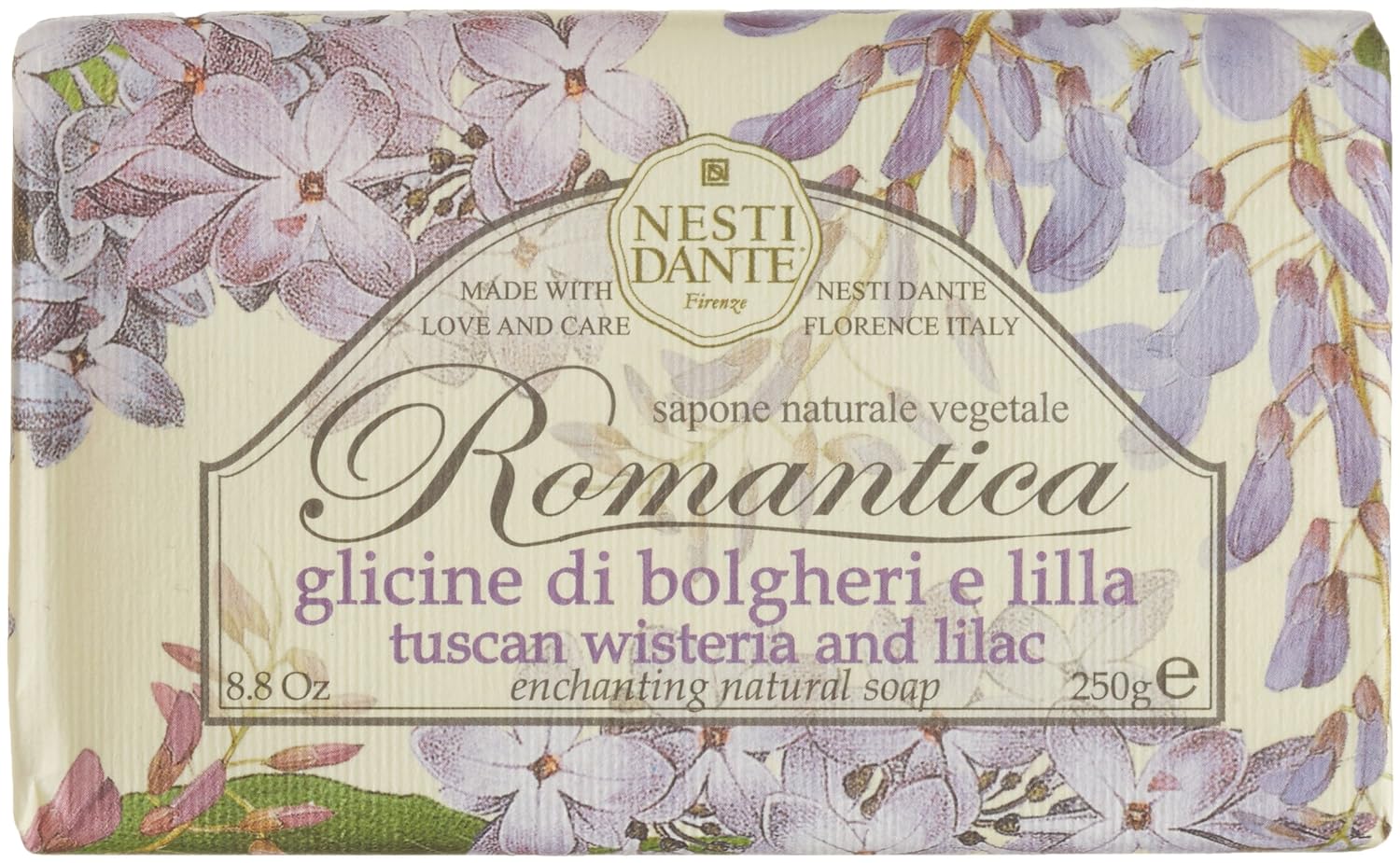Nesti Dante Romantica Enchanting Natural Soap - Tuscan Wisteria & Lilac 250g/8.8oz