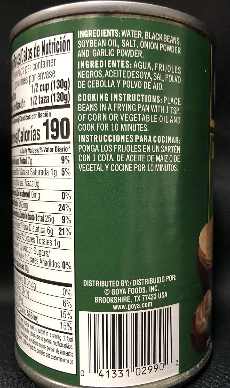 Goya Black Volteado Beans, 16 Ounce