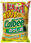 Calbee Mega Potato Chips, Seaweed & Salt, 7 oz