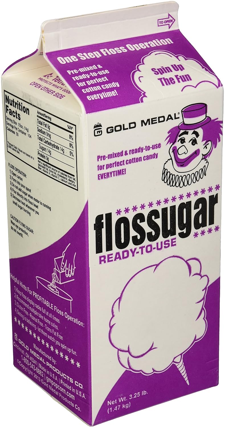 GOLD MEDAL PRODUCTS 3212 Melon Flossugar, 3-1/4 lb