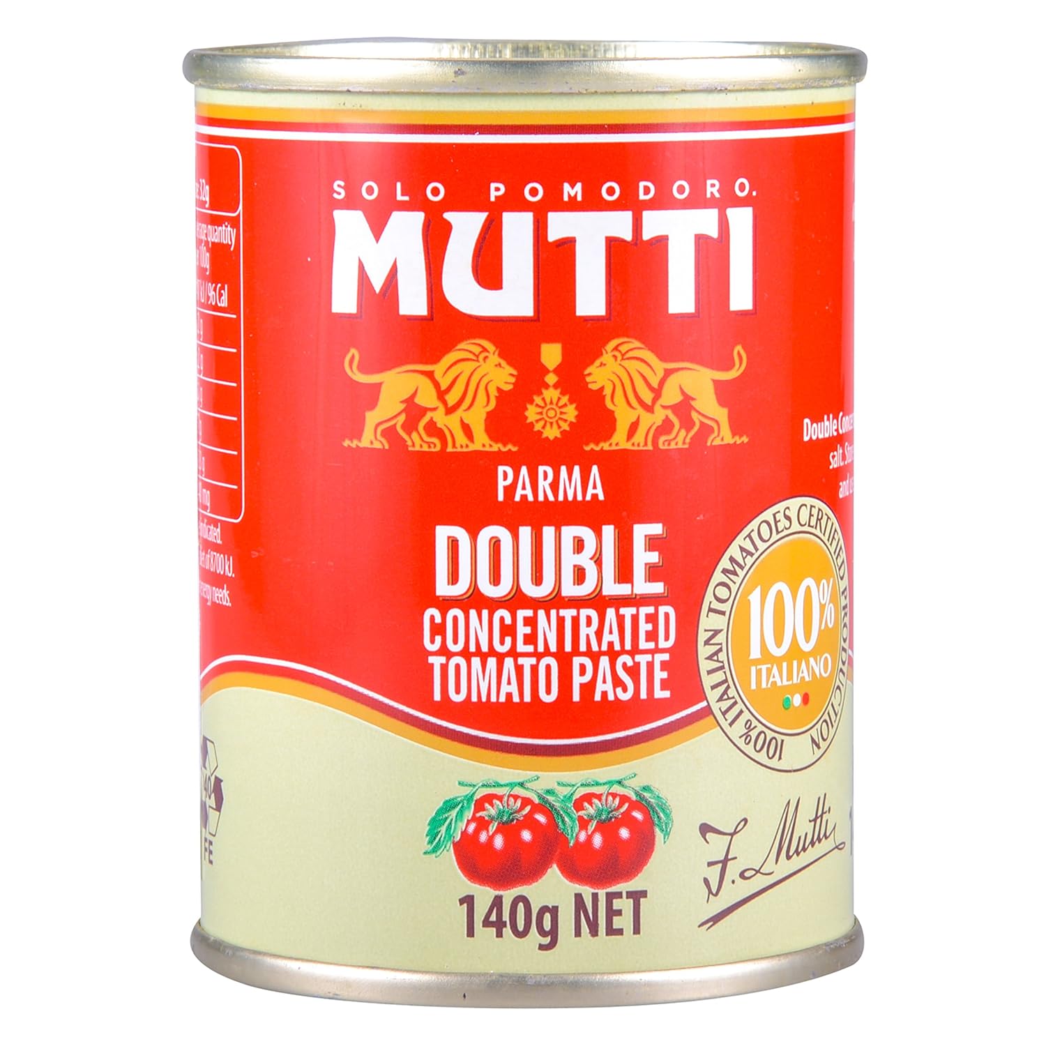 Mutti Double Concentrated Tomato Paste (Doppio Concentrato), 4.94 oz. Can | 1 Pack | Italy’s #1 Brand of Tomatoes | Canned Tomatoes | Vegan Friendly & Gluten Free | No Additives or Preservatives