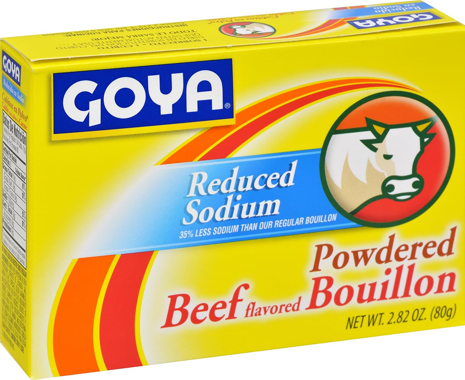 Goya Foods Beef Bouillon Reduced Sodium, 2.82 Ounce