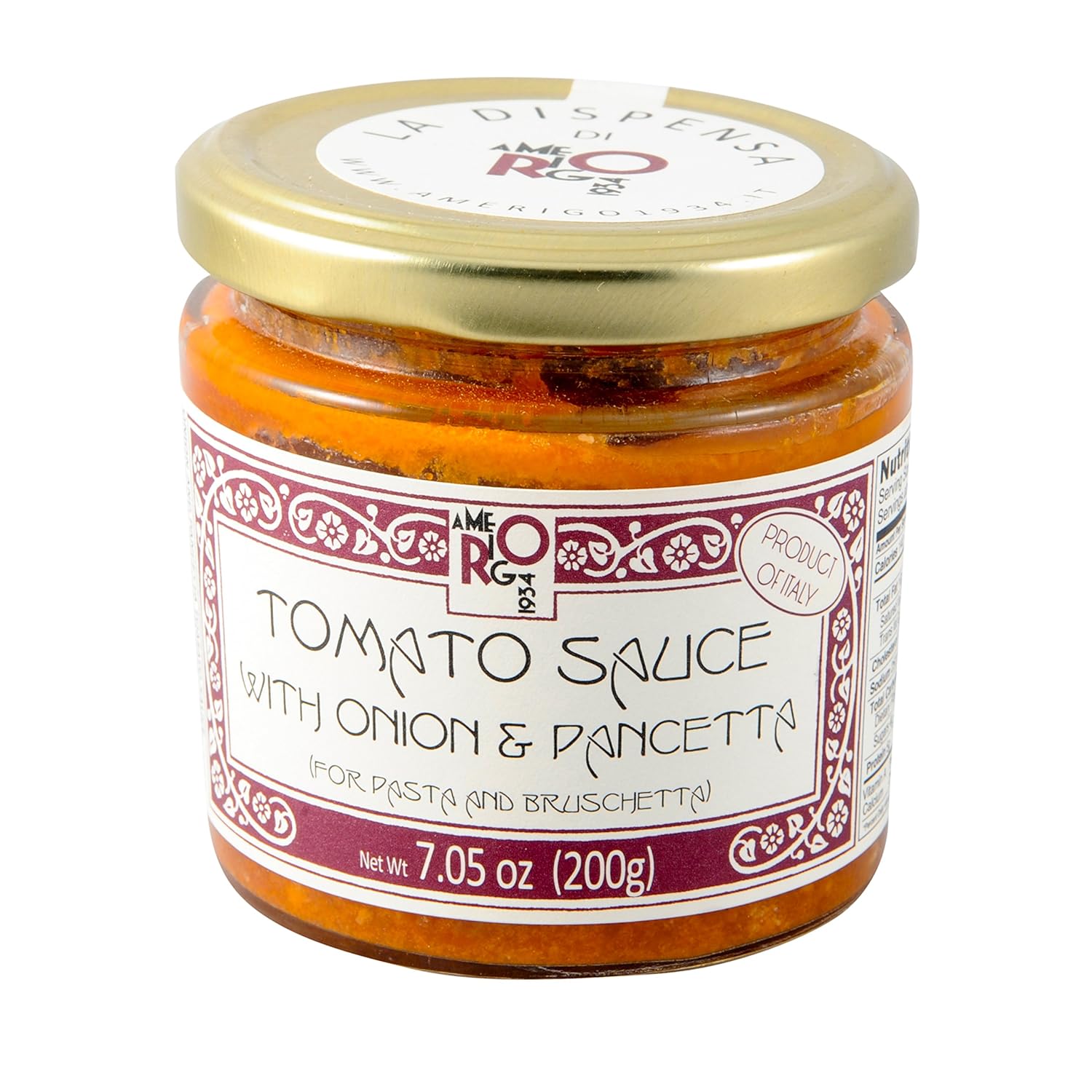 Amerigo Pancetta and Onion Sauce - 7.05 Oz