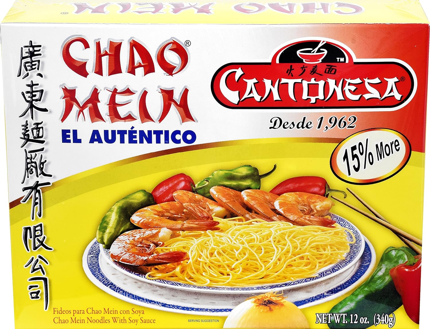 Cantonesa Chao Mein Noodles With Soy Sauce, 12 Ounce