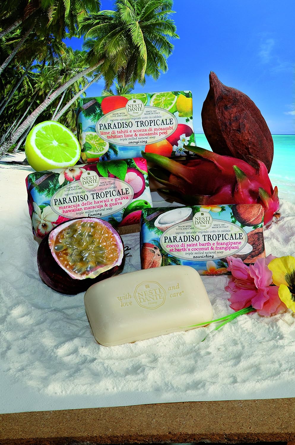 Nesti Dante Nesti dante paradiso tropicale triple milled natural soap - tahitian lime and mosambi peel, 8.8oz, 8.8 Ounce