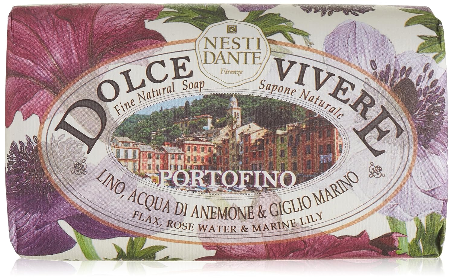 Nesti Dante Dolce Vivere Fine Natural Soap - Portofino - Flax, Rose Water & Marine Lily 250g/8.8oz