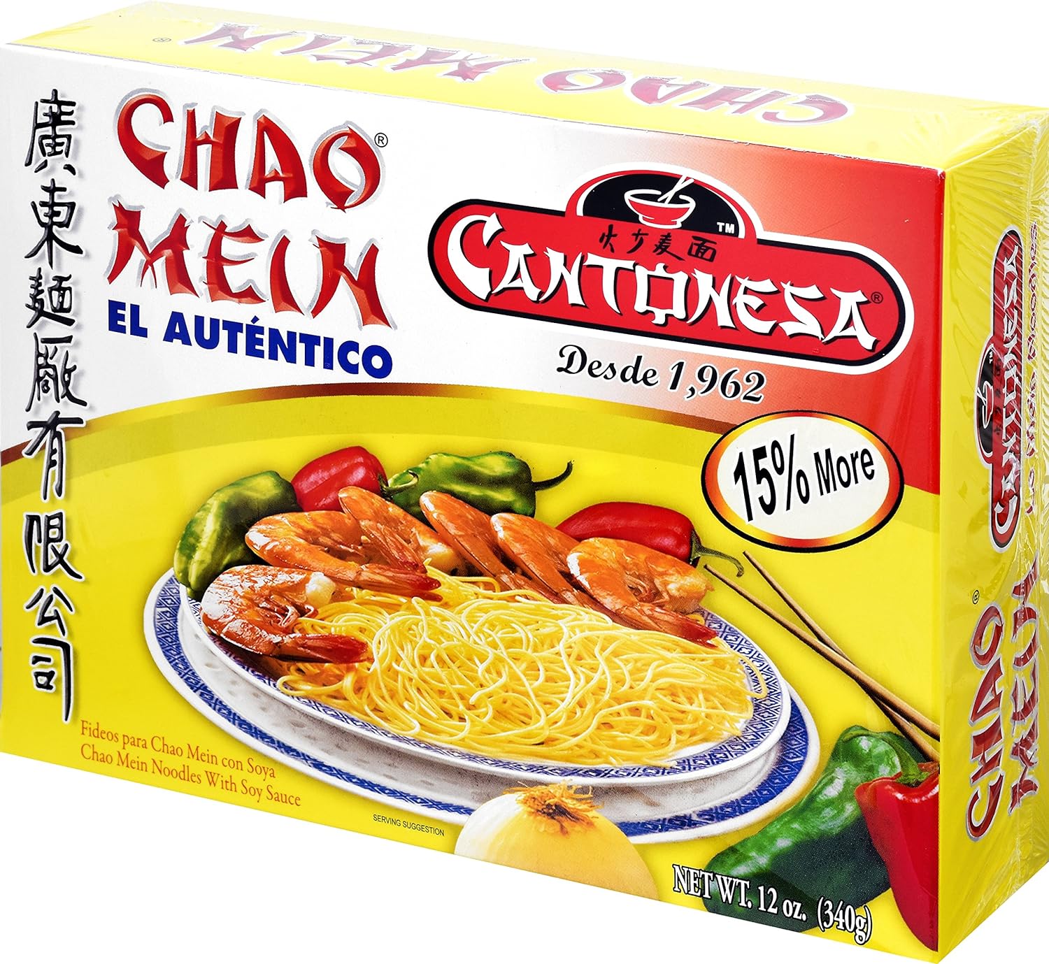 Cantonesa Chao Mein Noodles With Soy Sauce, 12 Ounce