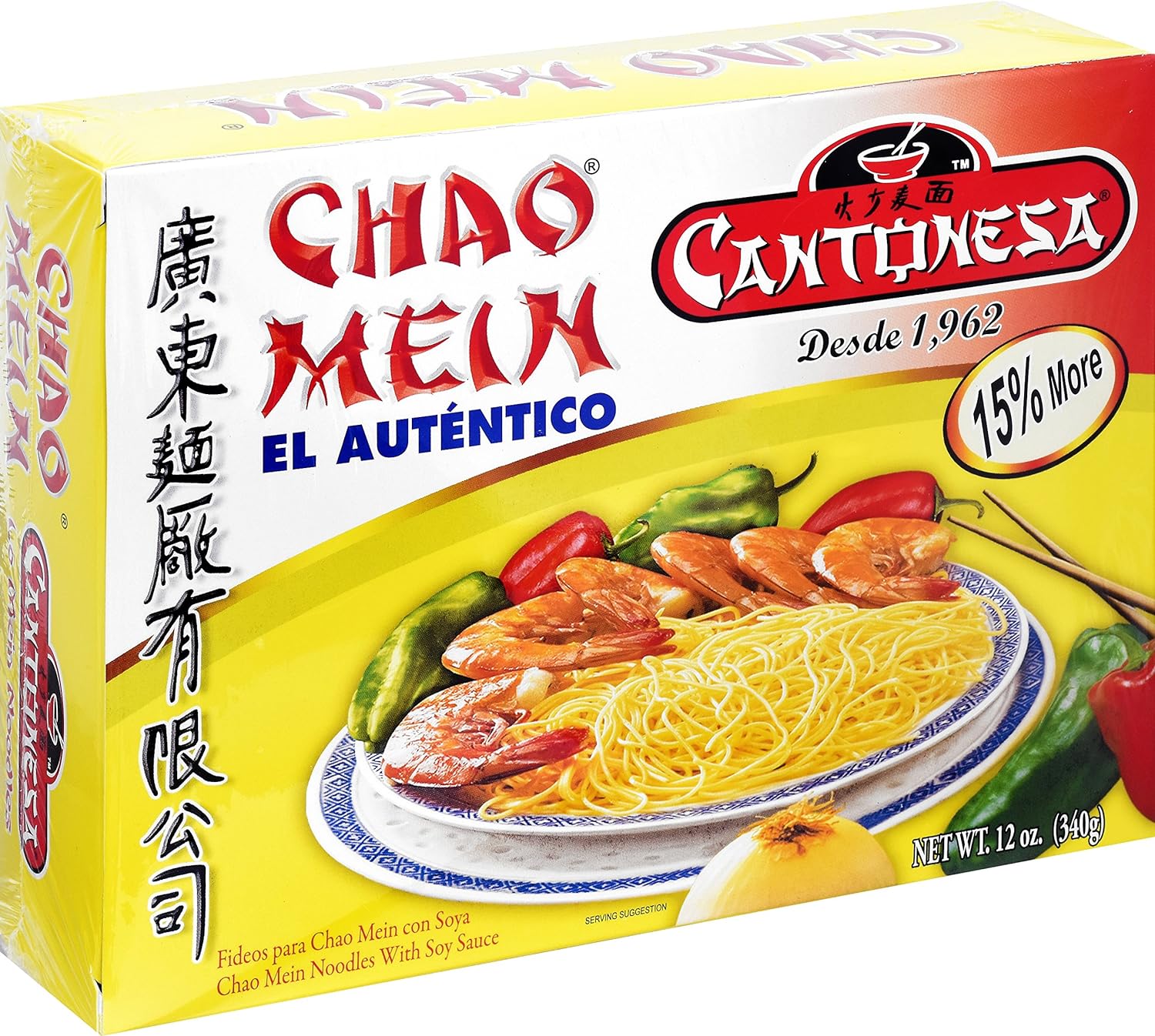 Cantonesa Chao Mein Noodles With Soy Sauce, 12 Ounce
