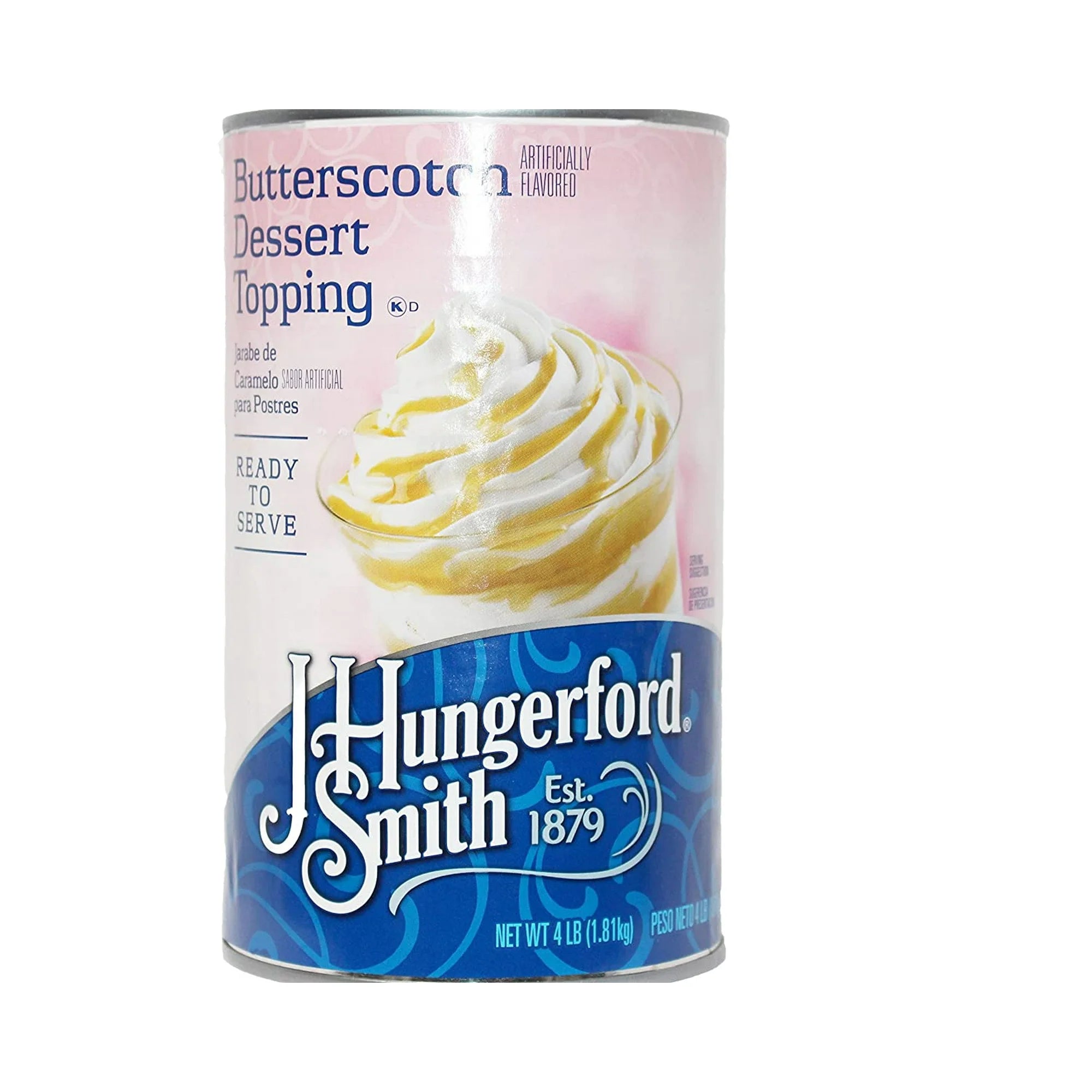 J. Hungerford Smith Butterscotch Dessert Sundae Milkshake Ice Cream Topping