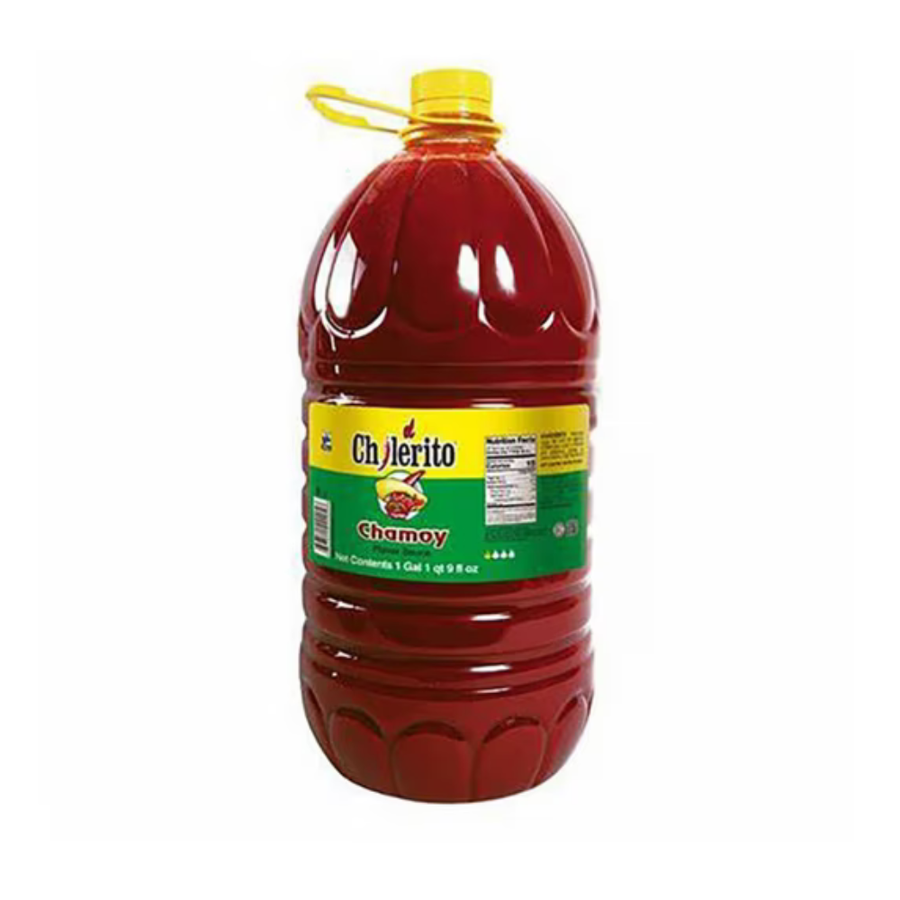 Chilerito Chamoy Sauce, 5 Liter Bottle, Mexican Snack Condiment