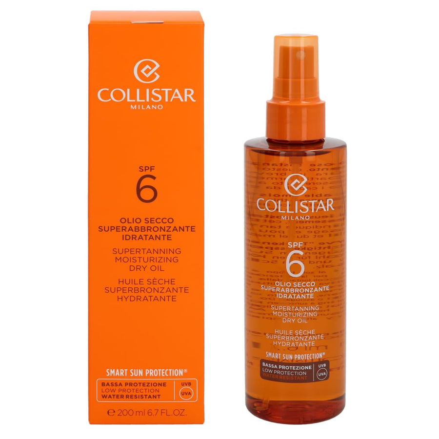 Collistar Super Tanning Moisturizing Dry Oil SPF 6 200 ml, 6.7 Fl Oz Made in Italy