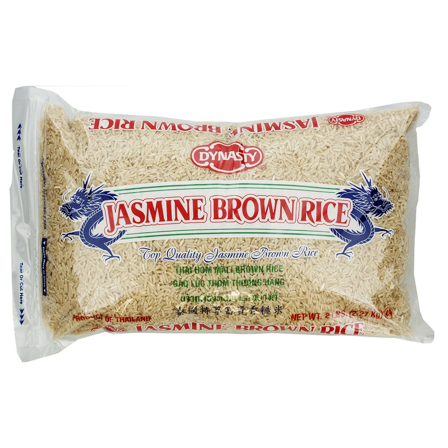 Dynasty Jasmine Brown Rice, 2 lb bag, Allergens not contained