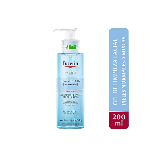 Eucerin Dermatoclean Facial Cleansing Gel for normal to combination skin 200ml.