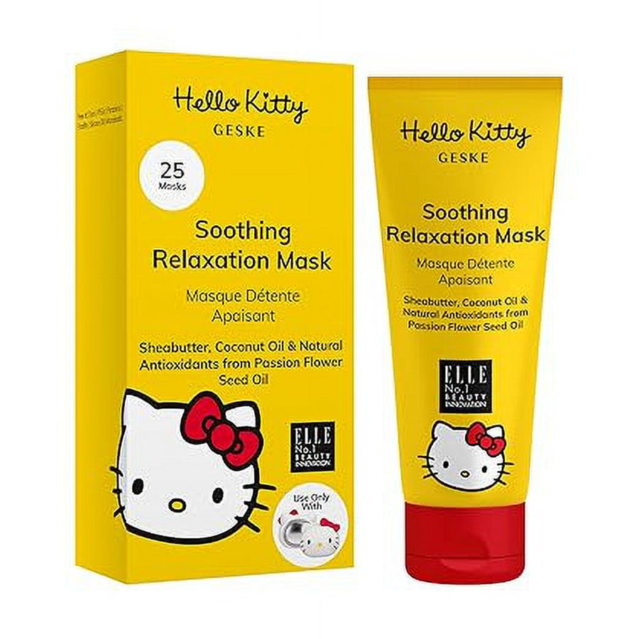 GESKE Soothing Relaxation Mask | Use with Hello Kitty Sonic Warm & Cool Mask | Face Mask with Sheabutter, Coconut Oil & Passion Flower Seed Oil | Destressing Formula | Natural Antioxidants